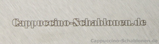 cappuccino-stencil engraving